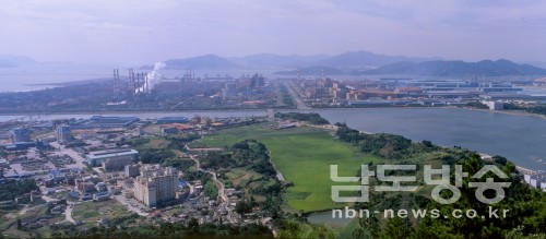 <사진> 광양제철소 전경..  남도방송 자료화면