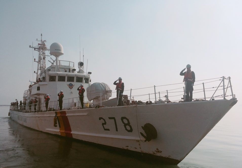완도해경 소속 경비정 278함이 31년 간의 서남해 바다를 지키는 임무를 완수하고 퇴역했다.